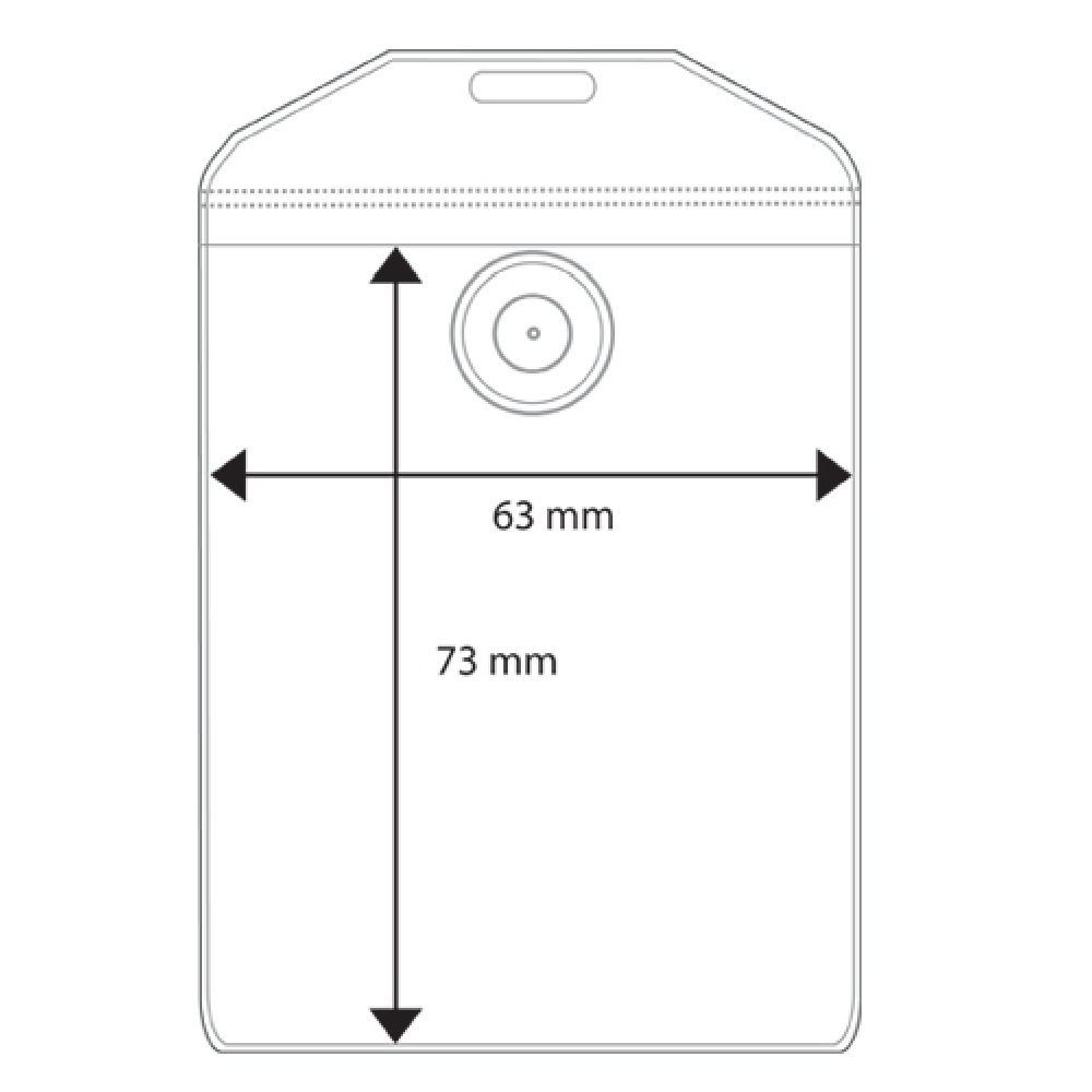 Plastficka vertikal,  CR80, 63x77 mm <br> Art.nr 17123-5931F