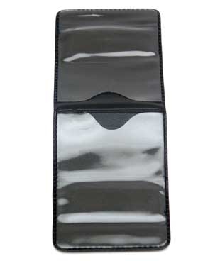 Plastficka horisontell, 51x70 mm <br>för två kort, med magnet <br> Art.nr 17711-0000