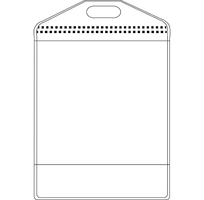 Plastficka vertikal, CR80 <br> Art.nr A0006