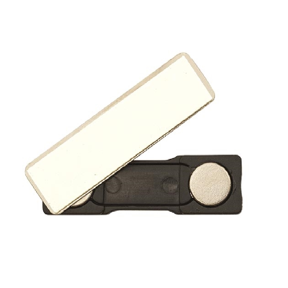 Självhäftande magnet på plastbas, 13x45 mm<br> Art.nr A0019-B