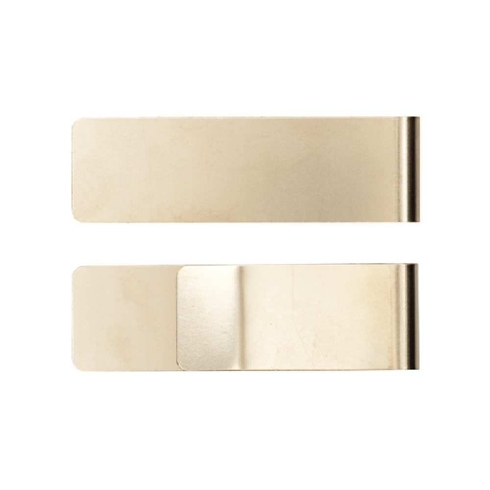 Militärklämma, 85 x 25mm, Borstat rostfritt stål <br> Art.nr A0021