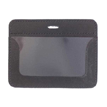 Plastficka horisontell, 100 x 75 mm, 2-fack läder <br> Art.nr 71511-2000
