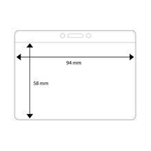 Plastficka horisontell, 94 x 58 mm <br> Art.nr 71923-2000